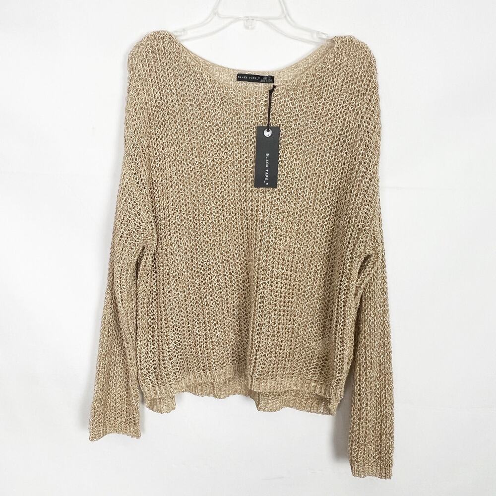 NWT Black Tape Open Knit Oversized Sweater Size Medium
